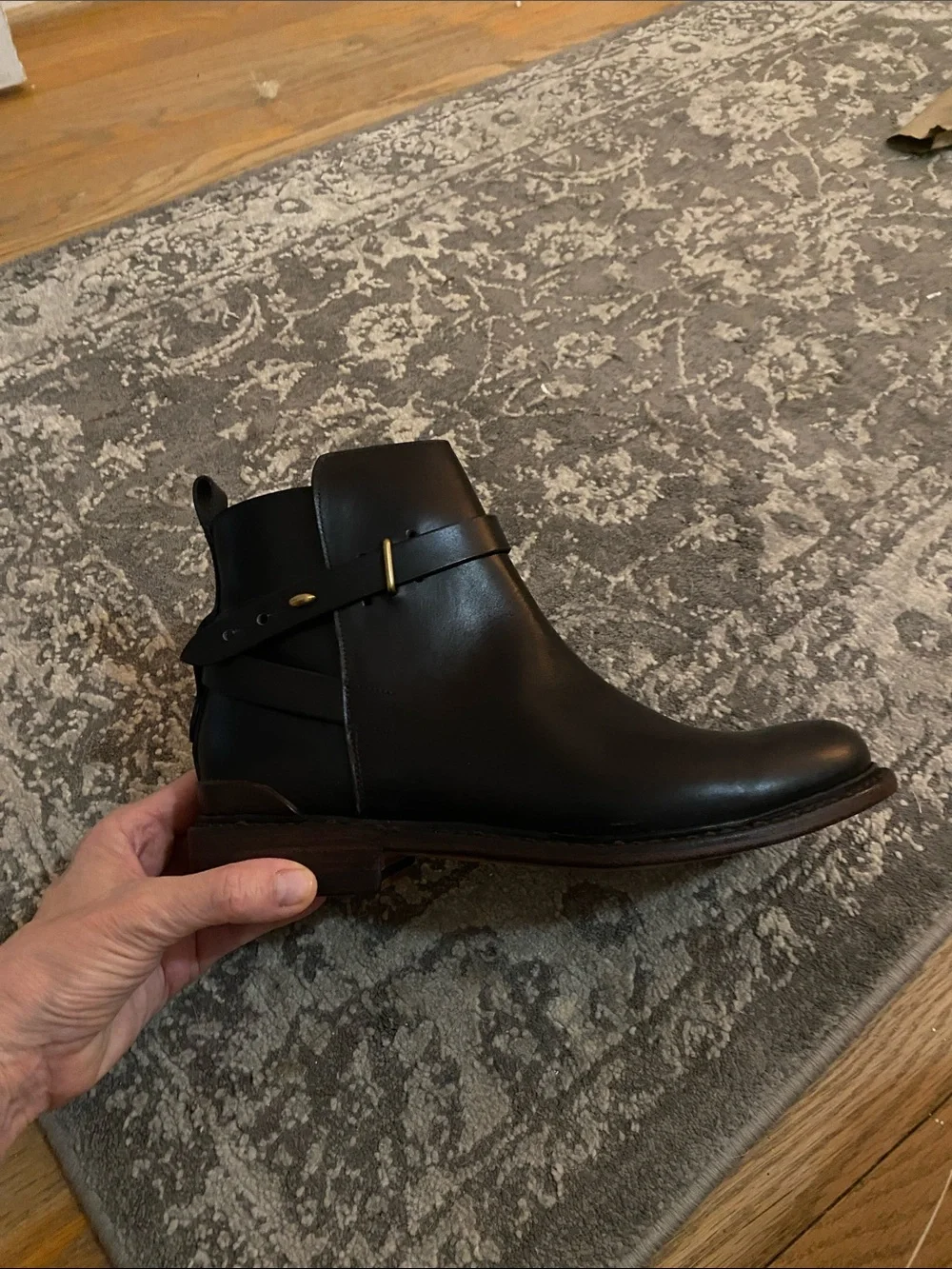 Rag & Bone Women’s Chelsea Black Leather Ankle Boots “Driscoll”